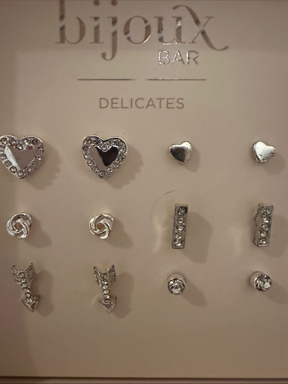Bijoux Terner Silver Delicates 9-Pair Earring Set